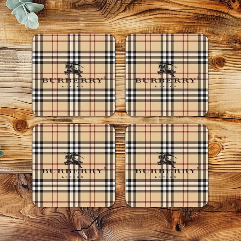 HANDMADE FASHION Set of 4 Ceramic Drink Coasters